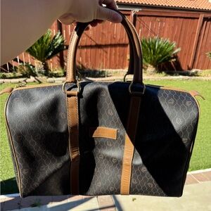 VINTAGE Christian Dior Honeycomb Travel Bag